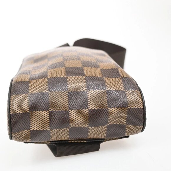 LOUIS VUITTON Geronimos Bum Body Bag Damier Ebene Leather Brown N51994 93FC156 - Picture 6 of 14